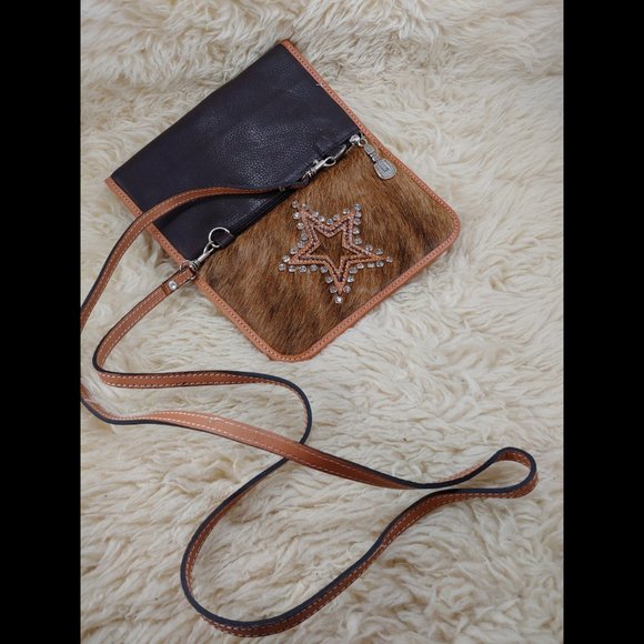 MONTANA WEST Tri-Fold Purse/Wallet-Hair-Brown - Picture 16 of 16